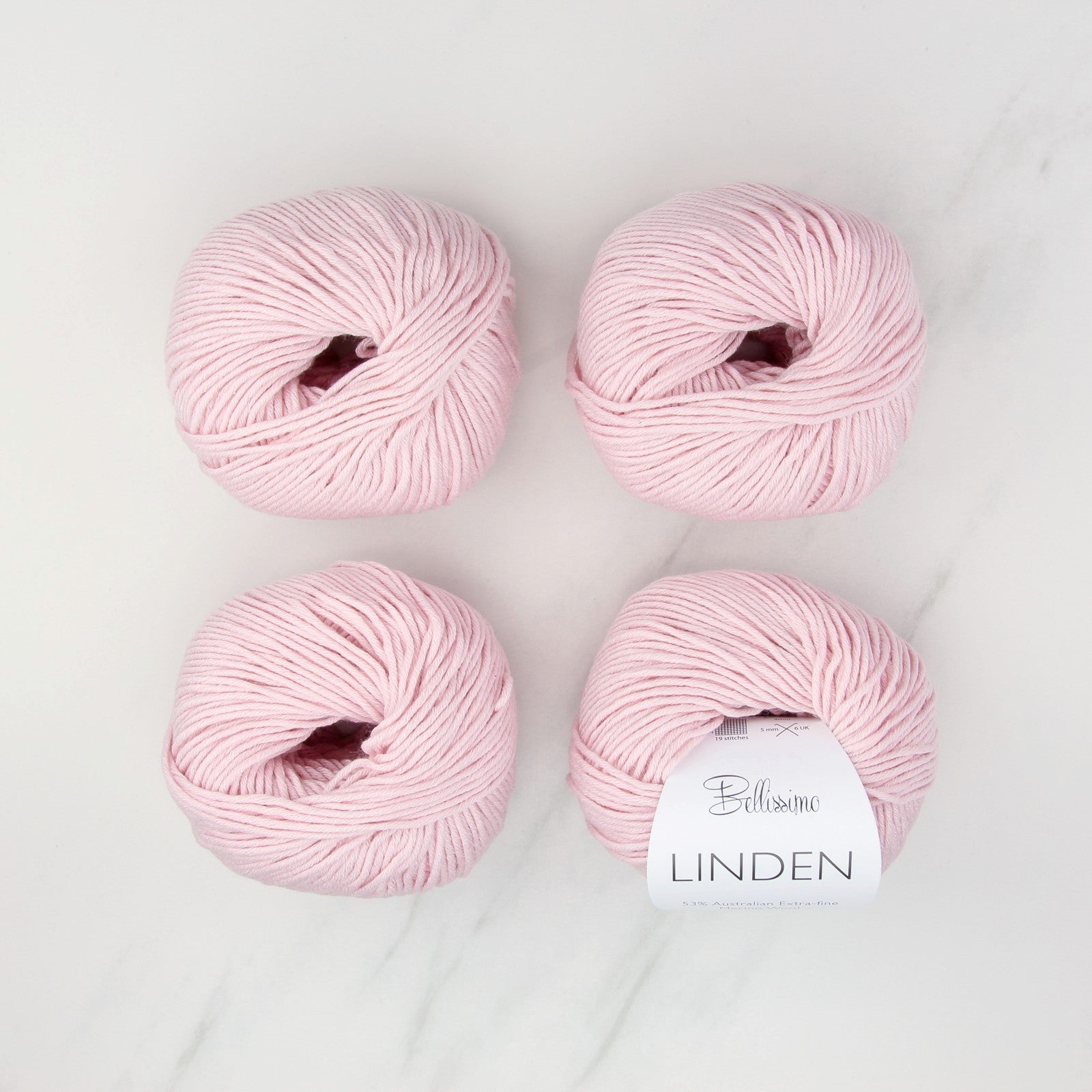 Christie Shawl kit, colourway Pale Pink