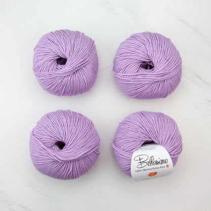 Magnolia Little Cardigan kit, colourway Lilac