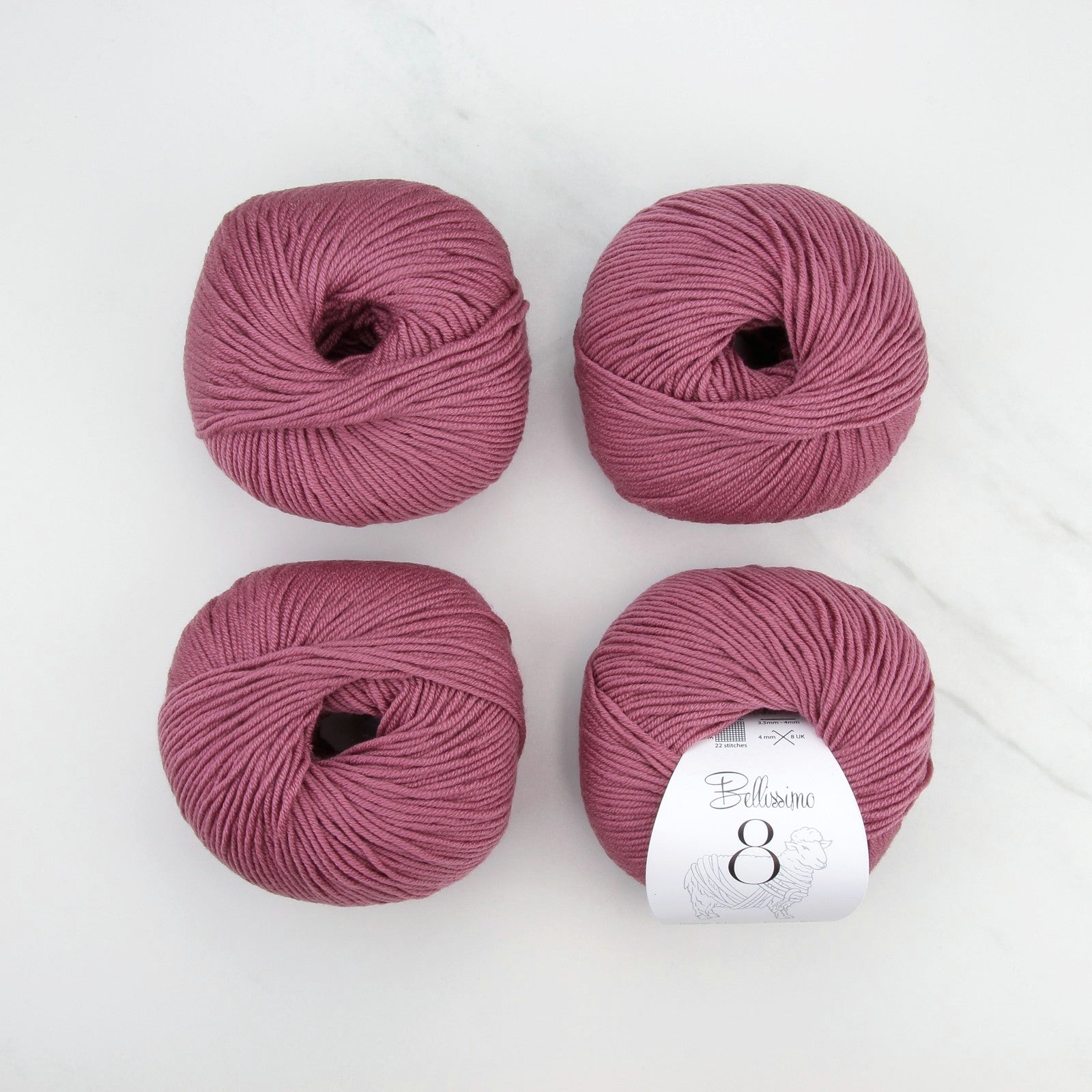 Magnolia Little Cardigan kit, colourway Mulberry