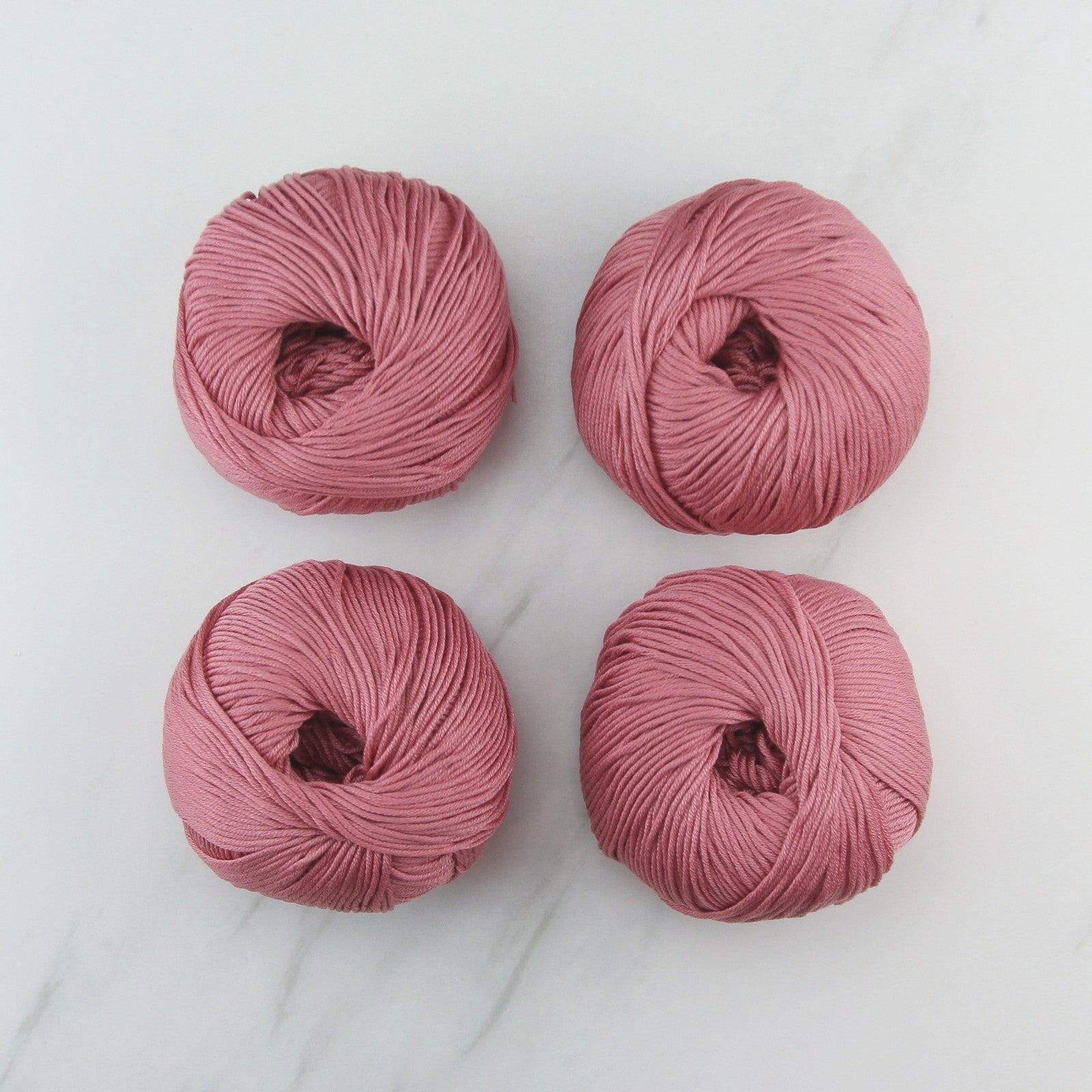 Bellissimo Orchard in colourway Rhubarb – 8ply weight cotton yarn