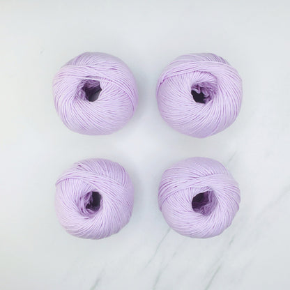 Bellissimo Orchard in colourway Lilac – 8ply weight cotton yarn