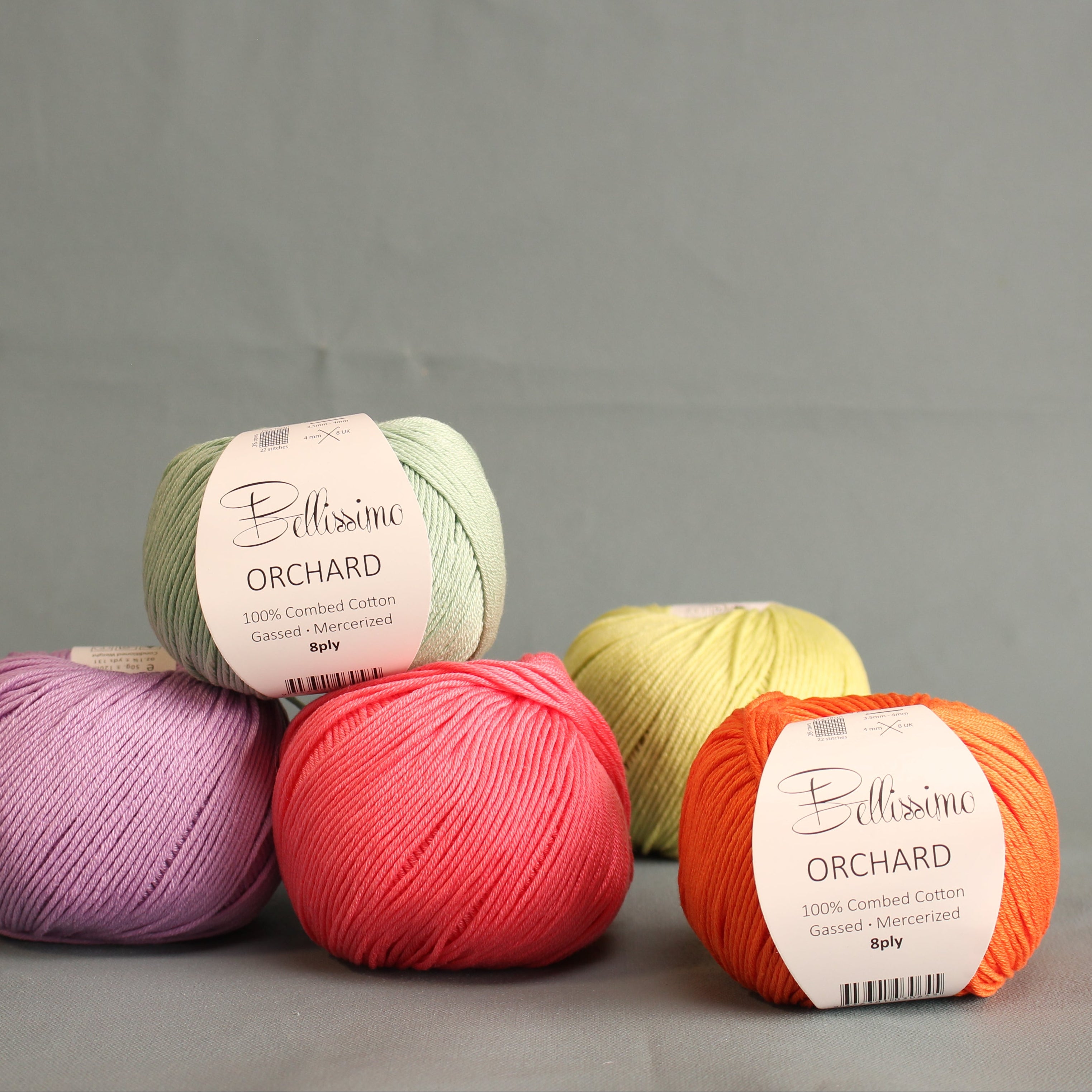Bellissimo Orchard – 8ply weight cotton yarn – view 2