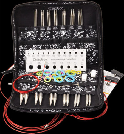 Chiaogoo TWIST Red Lace Interchangeable Knitting Needle Tip Set – view 2