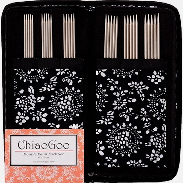 Chiaogoo Stainless Steel DPN Sock Set 15cm 6in