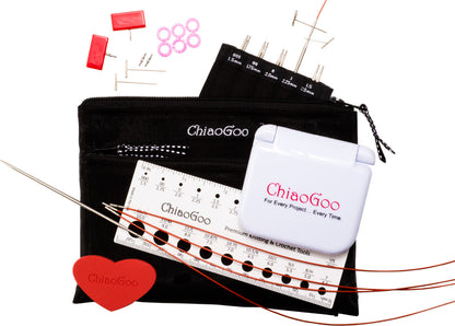 Chiaogoo TWIST Red Lace Interchangeable Knitting Needle Tip Set – view 4