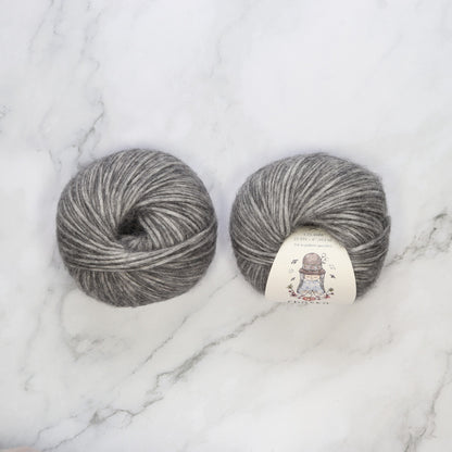Chaska Wara in colourway Grey – 8ply weight cotton, alpaca, merino yarn