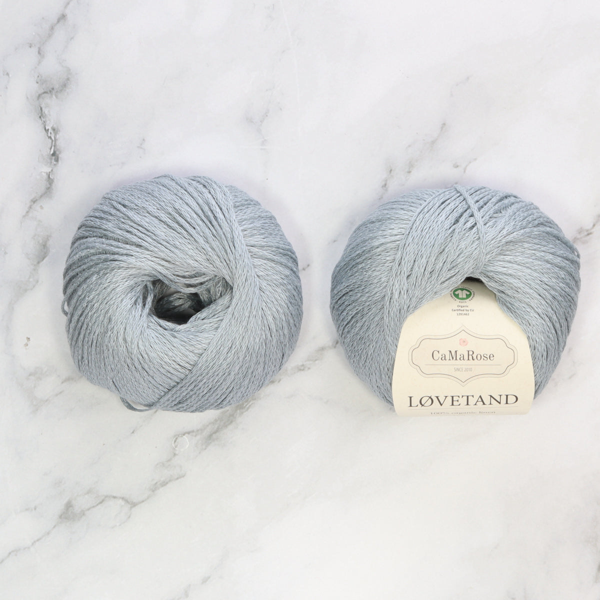 CaMaRose Lovetand in colourway Light Blue – 8ply (DK) weight linen yarn
