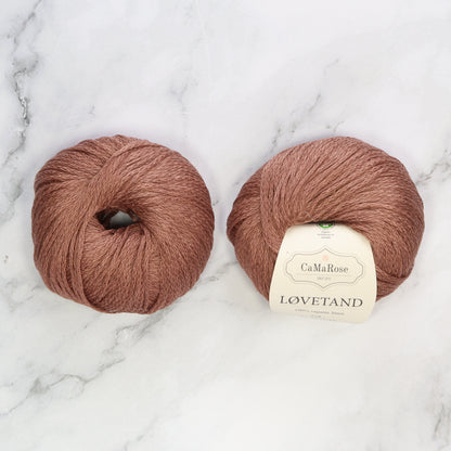 CaMaRose Lovetand in colourway Cognac – 8ply (DK) weight linen yarn