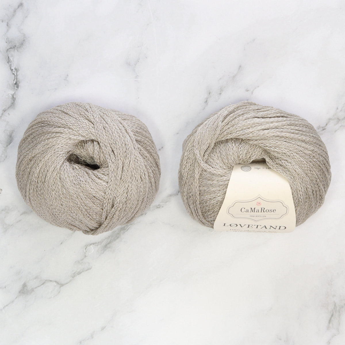 CaMaRose Lovetand in colourway Silver Grey – 8ply (DK) weight linen yarn