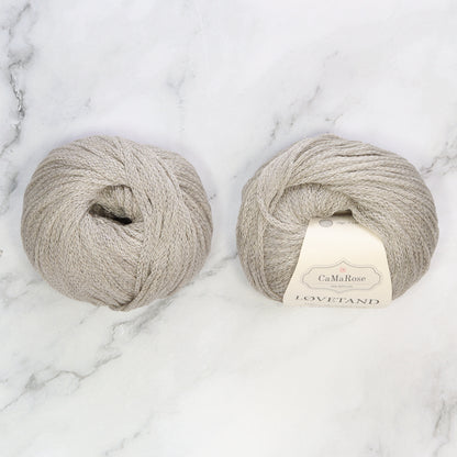 CaMaRose Lovetand in colourway Silver Grey – 8ply (DK) weight linen yarn