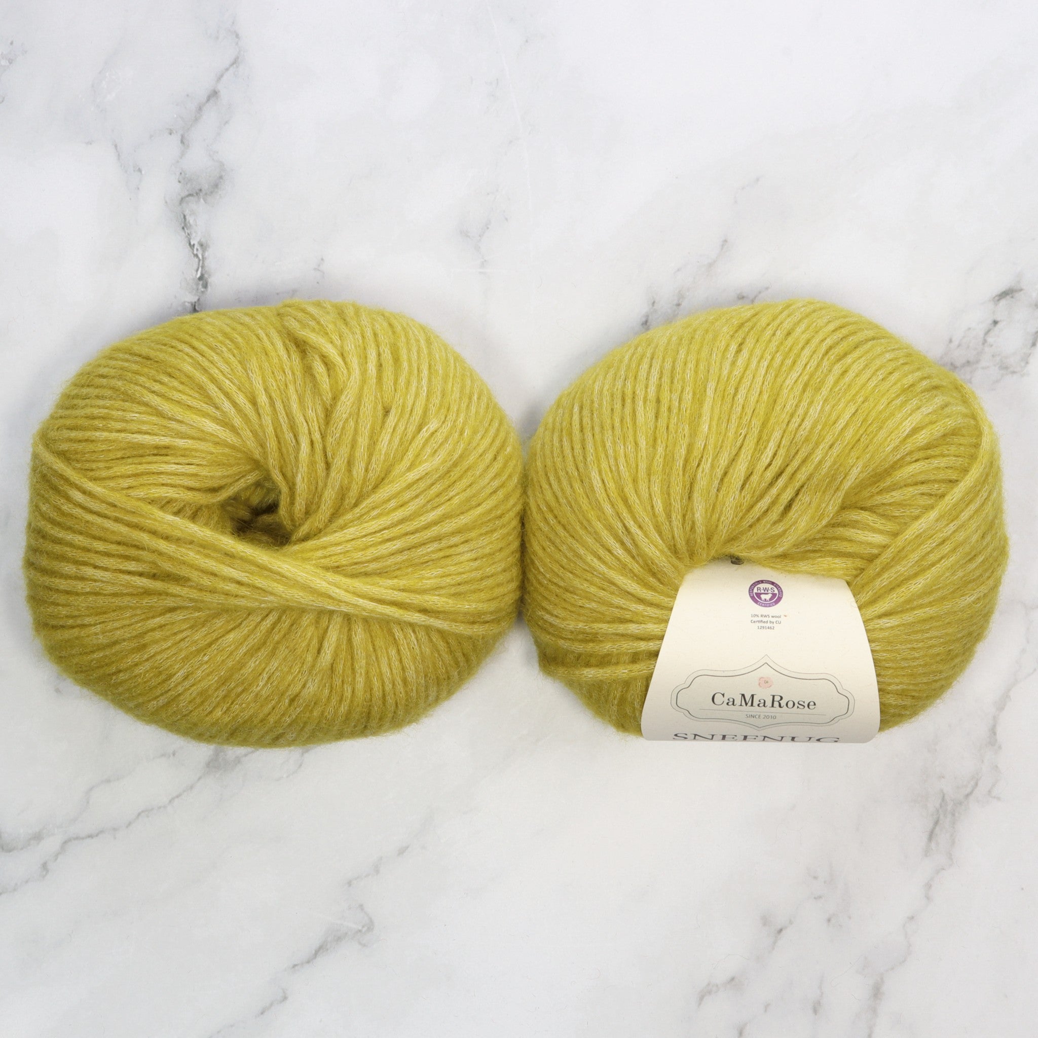 CaMaRose Snefnug in colourway Moss Green – 10ply weight alpaca, cotton, merino yarn