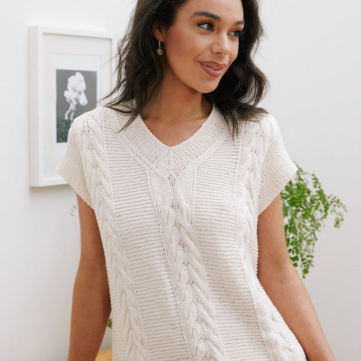Cottesloe Vest knitting kit