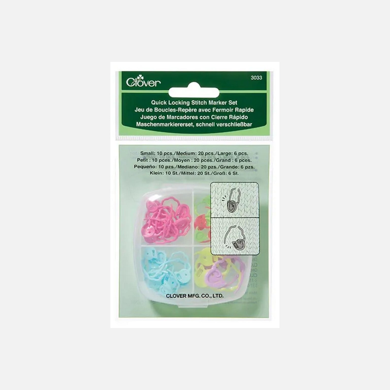 Clover Quick Locking Stitch Marker set