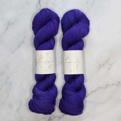 Daffodil Road Yarn Colour of Music Collection in colourway Day 2 Singing in the Rain – 4ply weight merino, nylon yarn