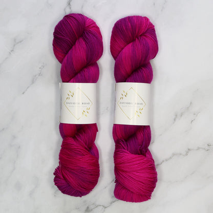 Daffodil Road Yarn Colour of Music Collection in colourway Day 5 Mary Poppins – 4ply weight merino, nylon yarn