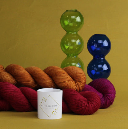 Daffodil Road Yarn Colour of Music Collection – 4ply weight merino, nylon yarn