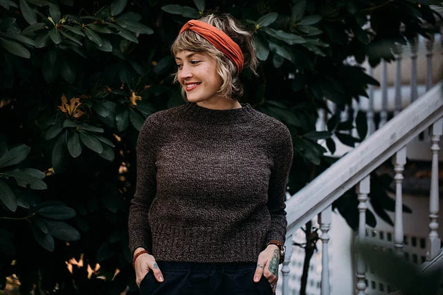 DRK Everyday Sweater by Andrea Mowry – the knitted sweater, worn
