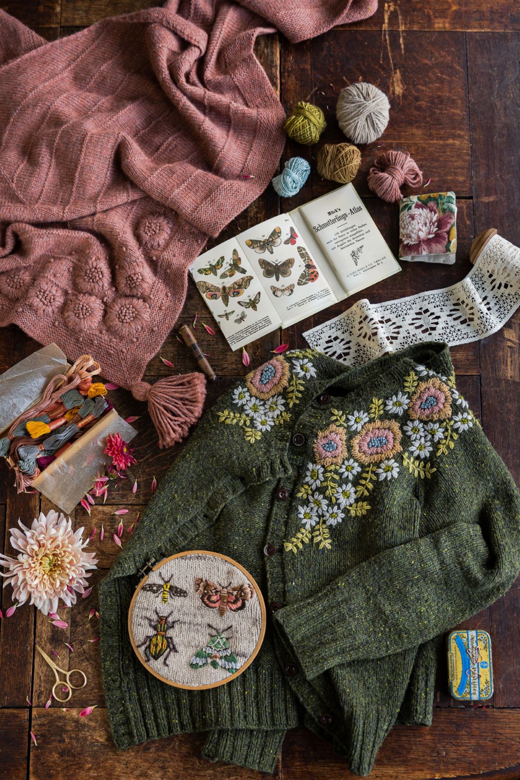 Embroidery on Knits – pattern book – view 2