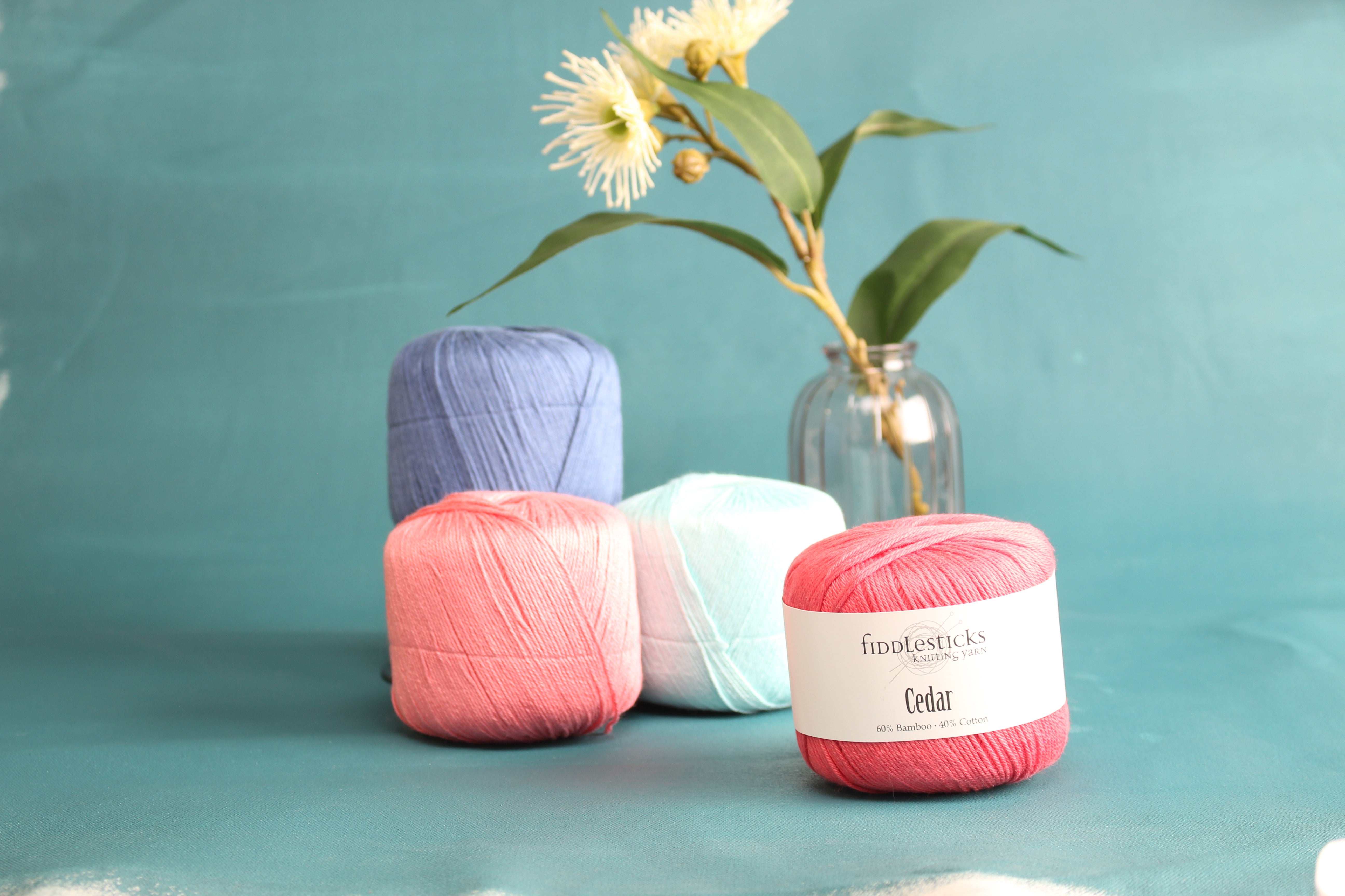 Fiddlesticks Cedar – 8ply weight bamboo, cotton yarn – view 2