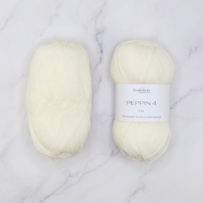 Connie Cardigan kit, colourway White