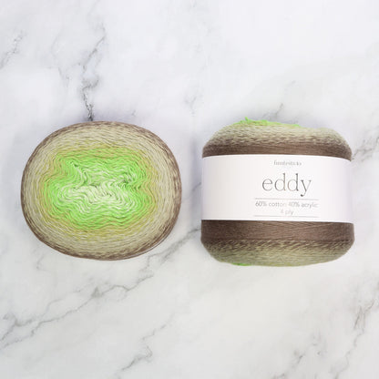 Fiddlesticks Eddy in colourway Jardin – 4ply weight cotton, acrylic yarn