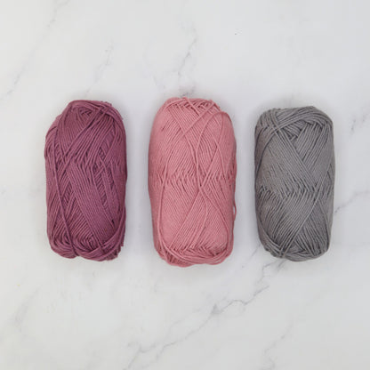 Floreal Dreams Blanket kit, colourway Dusky Rose