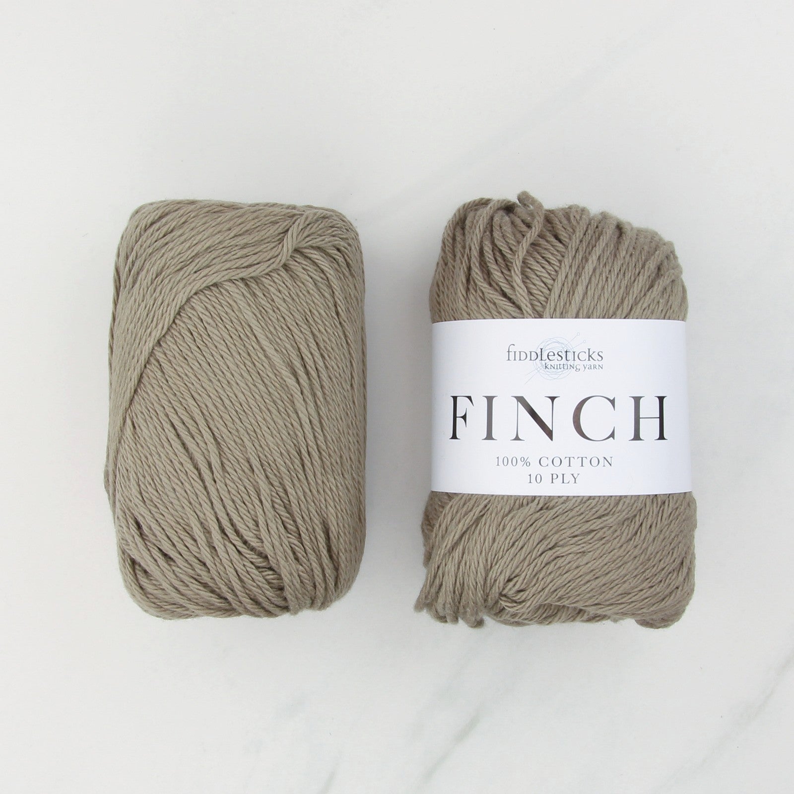 Fiddlesticks Finch in colourway Brown – 10ply weight cotton yarn