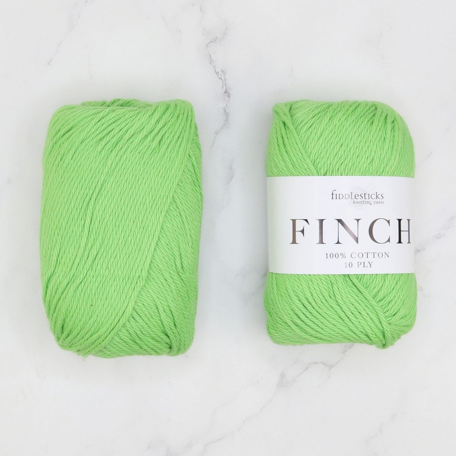 Fiddlesticks Finch in colourway Mint – 10ply weight cotton yarn