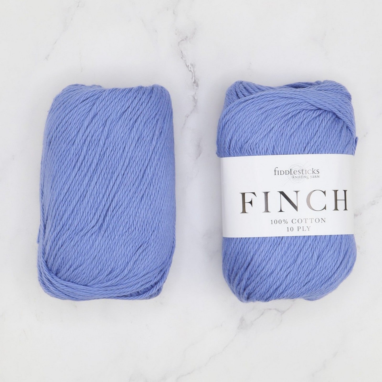 Fiddlesticks Finch in colourway Cornflower – 10ply weight cotton yarn