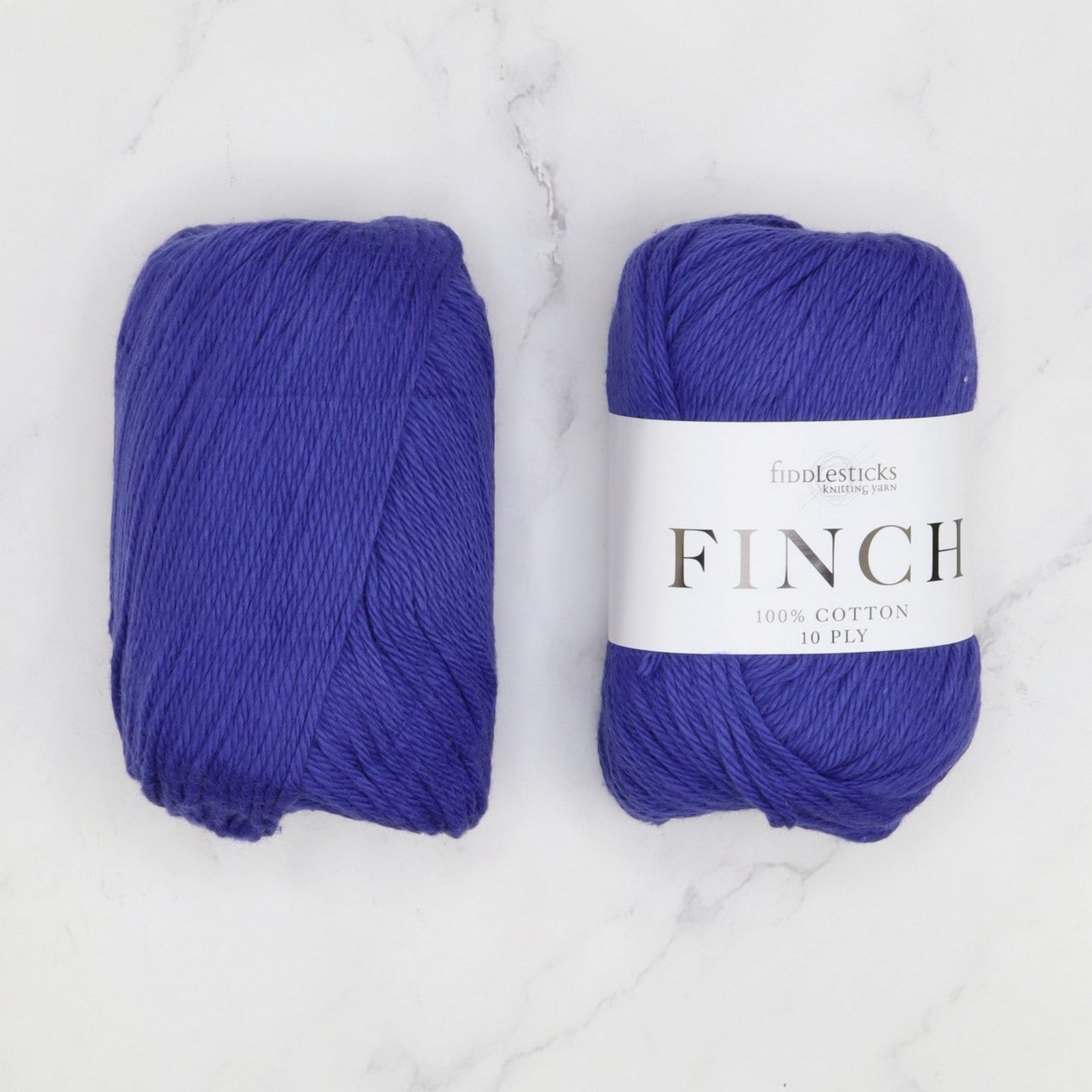 Fiddlesticks Finch in colourway Cobalt – 10ply weight cotton yarn