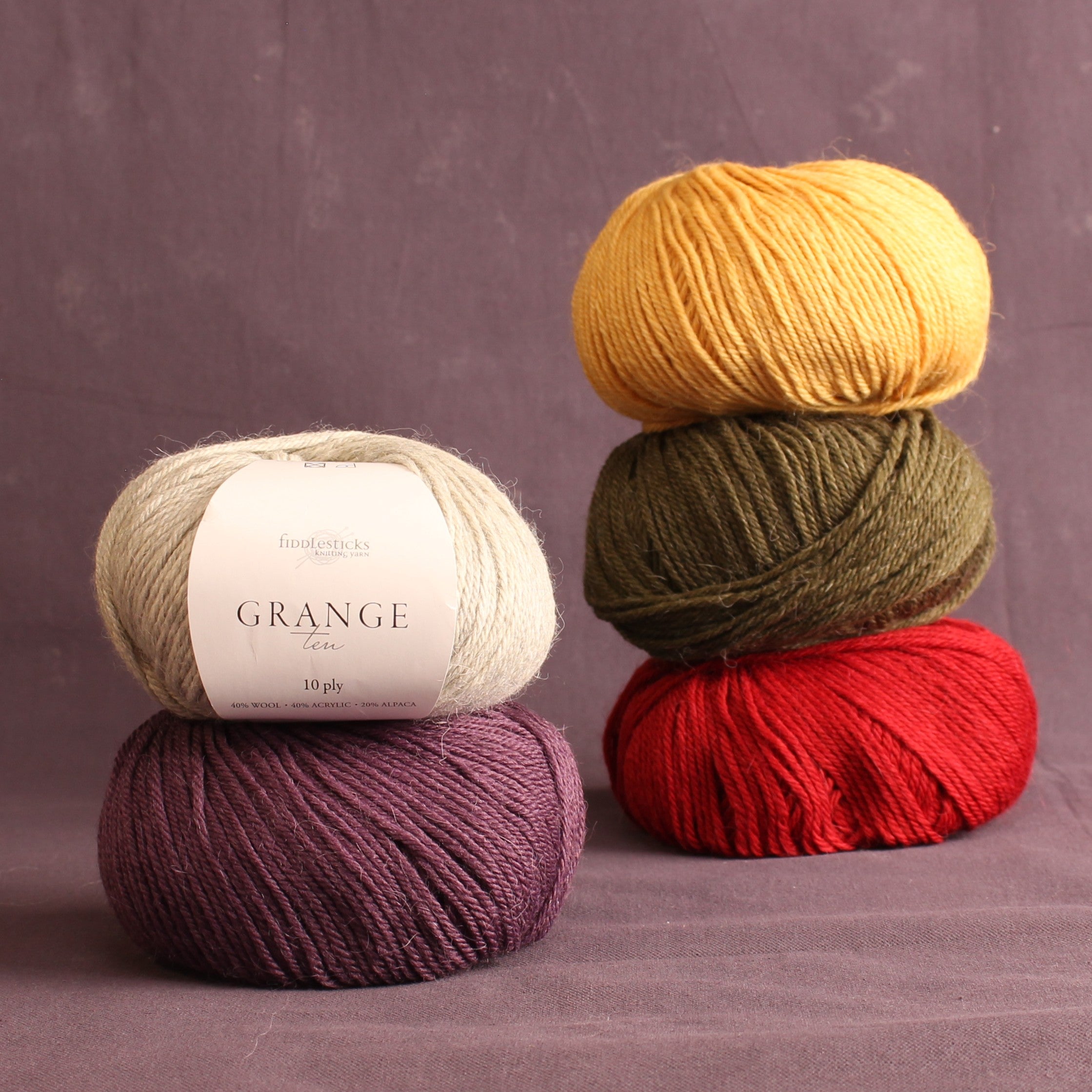Fiddlesticks Grange 10 – 10ply weight wool, acrylic, alpaca yarn
