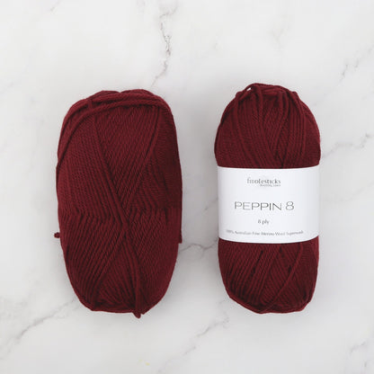 Griffith Sweater kit, colourway Maroon