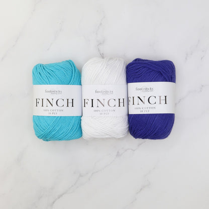 Harlow Market Tote kit, colourway Turquoise-Cobalt