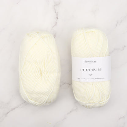 Lisbeth Blanket kit, colourway White