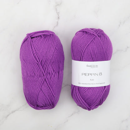 Lisbeth Blanket kit, colourway Violet