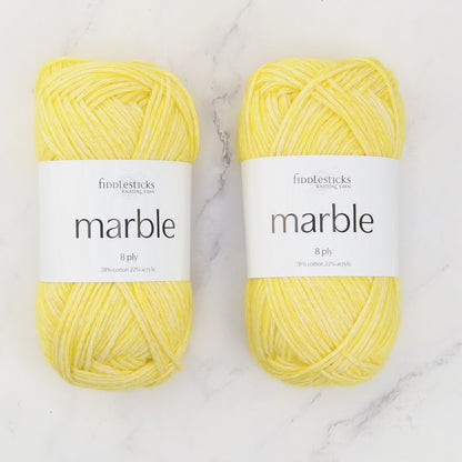 Fiddlesticks Marble in colourway Marigold – 8ply weight cotton, acrylic yarn