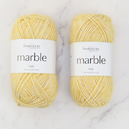 Fiddlesticks Marble in colourway Mustard – 8ply weight cotton, acrylic yarn