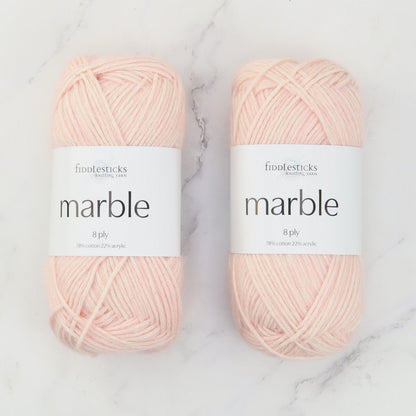 Fiddlesticks Marble in colourway Peony – 8ply weight cotton, acrylic yarn