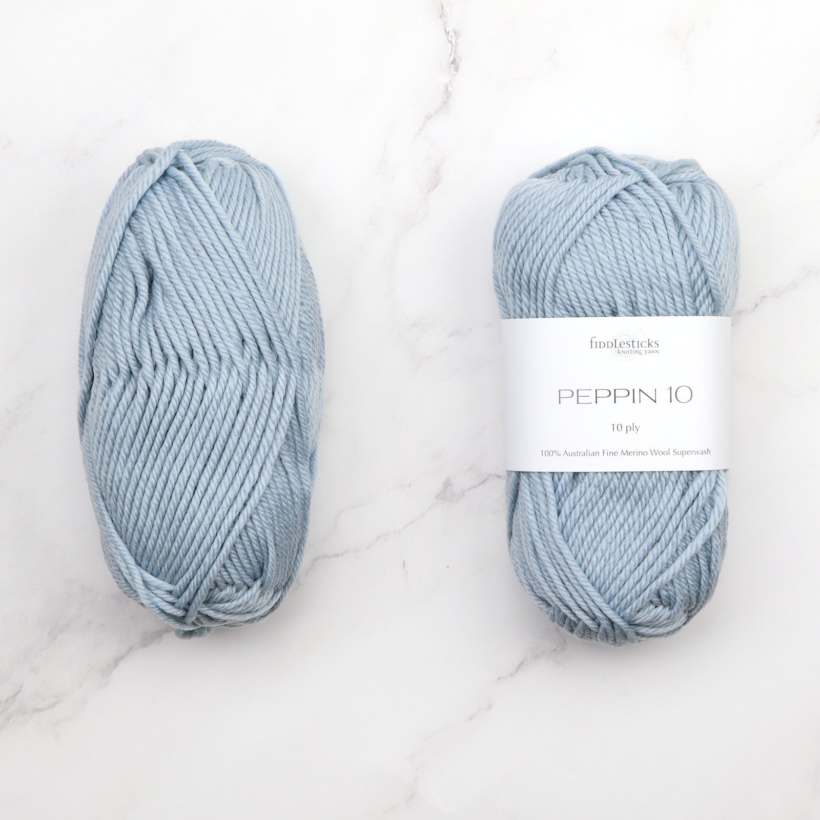 Fiddlesticks Peppin 10 in colourway Sky – 10ply weight wool yarn