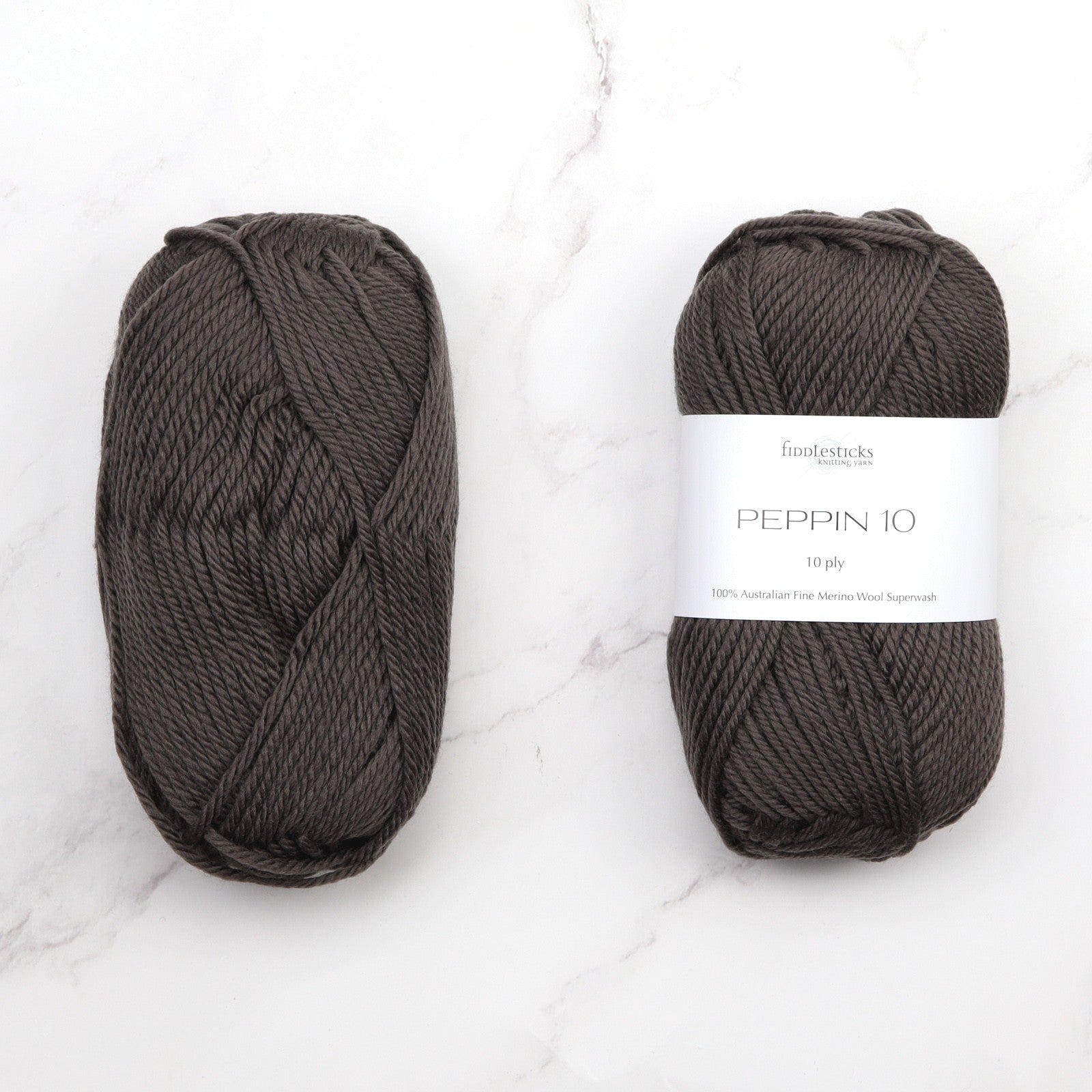 Fiddlesticks Peppin 10 in colourway Rock – 10ply weight wool yarn