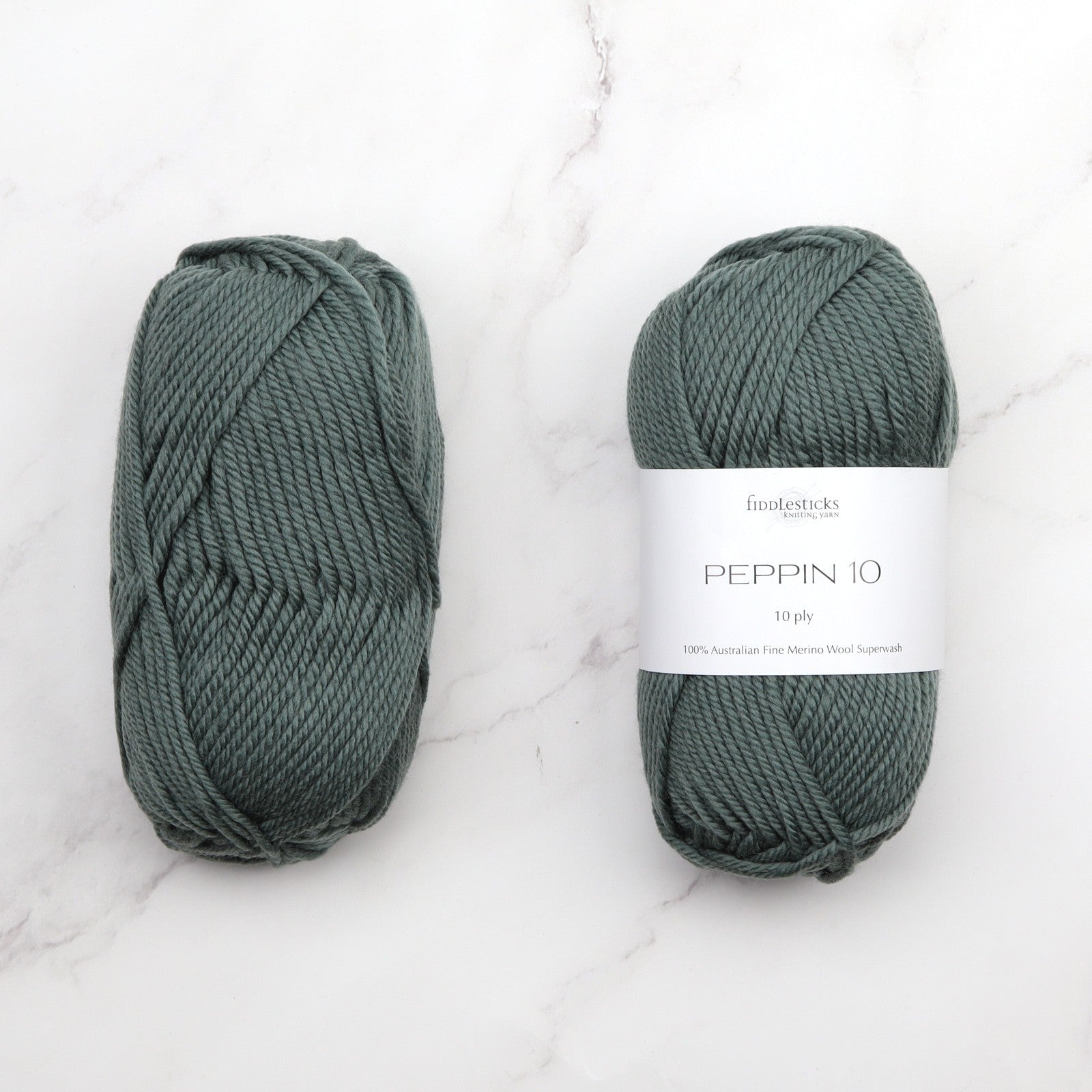 Fiddlesticks Peppin 10 in colourway Moss – 10ply weight wool yarn