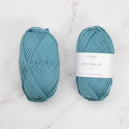 Fiddlesticks Peppin 14 in colourway Marine – 14ply+ weight wool yarn