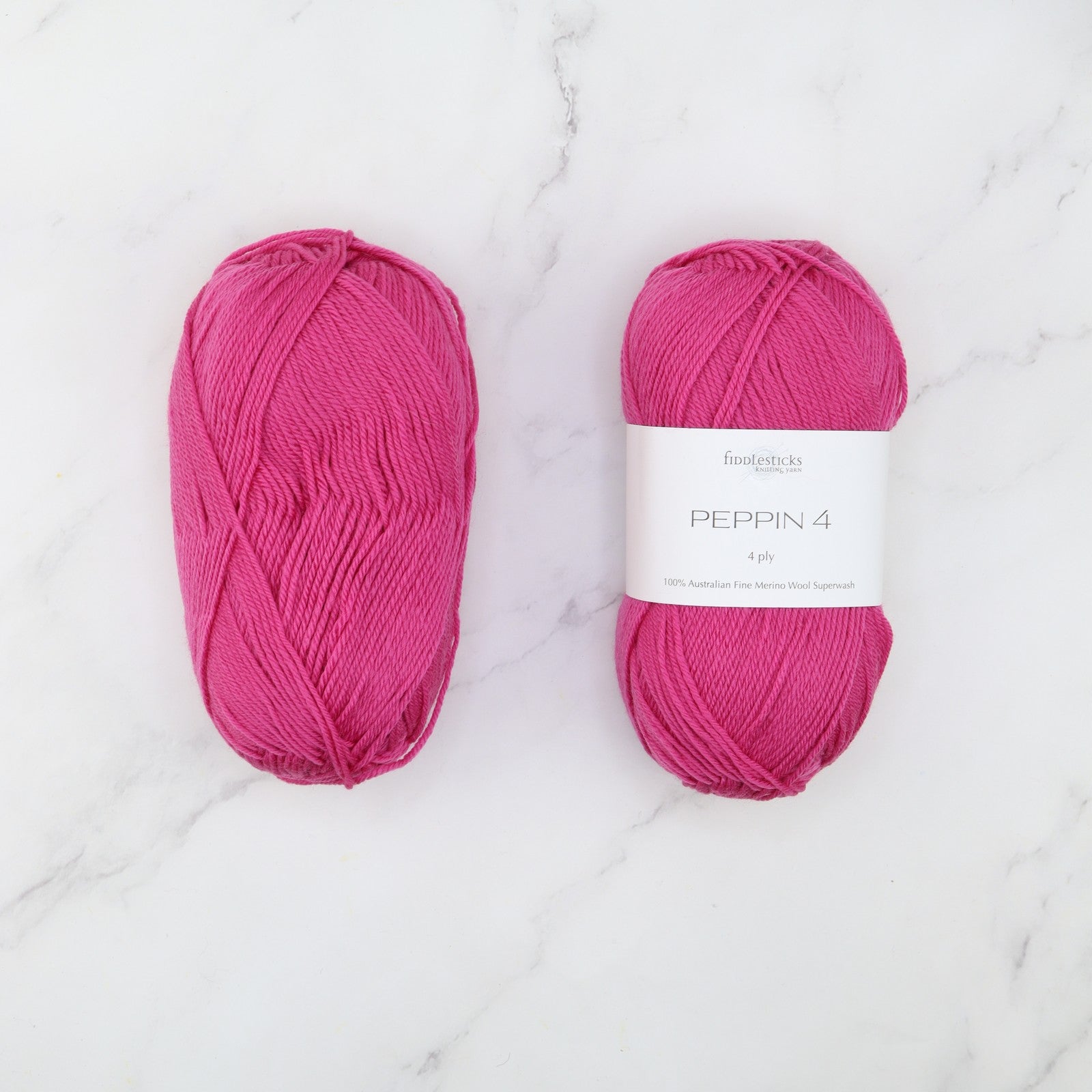 Fiddlesticks Peppin 4 in colourway Lipstick – 4ply weight merino yarn