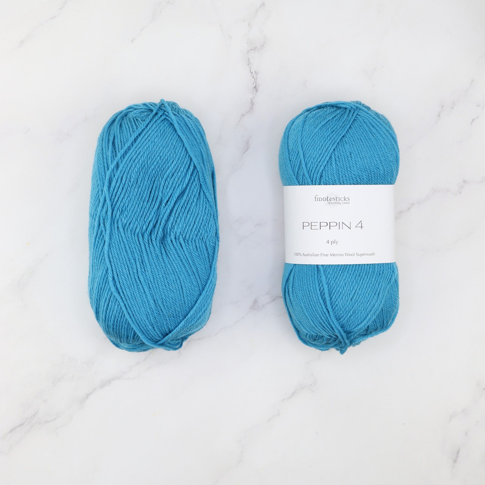 Fiddlesticks Peppin 4 in colourway Teal – 4ply weight merino yarn