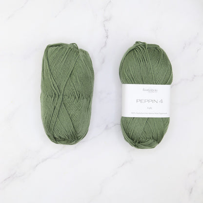 Fiddlesticks Peppin 4 in colourway Forest – 4ply weight merino yarn