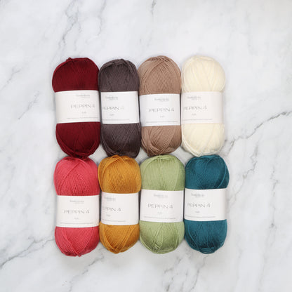 Westknits MKAL 2026 Color Kaleidoscope Kit in Fiddlesticks Peppin 4, colourway Leaf
