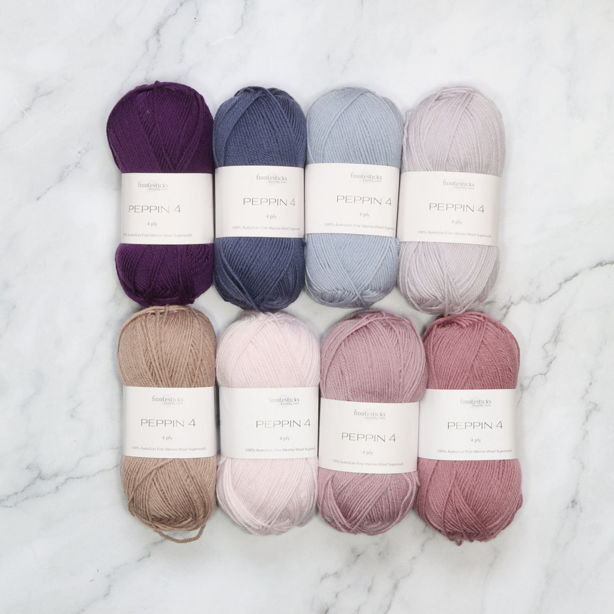 Westknits MKAL 2026 Color Kaleidoscope Kit in Fiddlesticks Peppin 4, colourway Moonstone