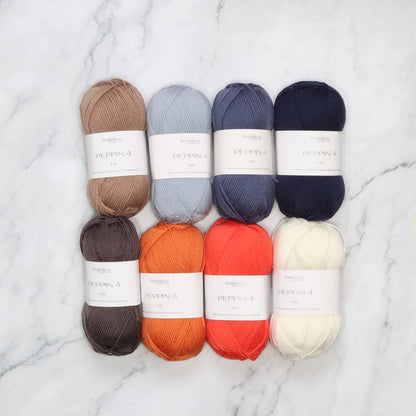 Westknits MKAL 2026 Color Kaleidoscope Kit in Fiddlesticks Peppin 4, colourway Regatta