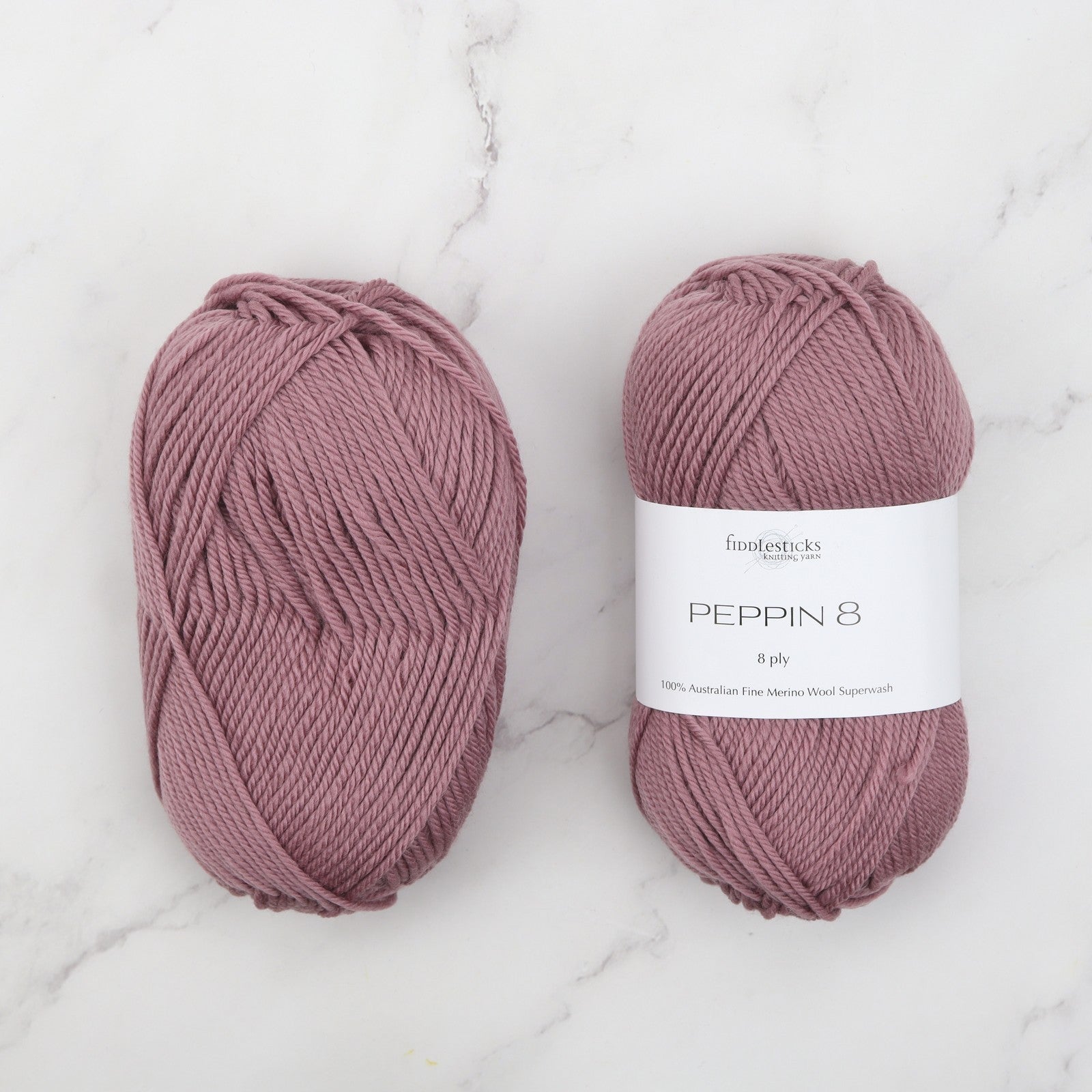 Fiddlesticks Peppin 8 in colourway Moonstone – 8ply weight wool yarn
