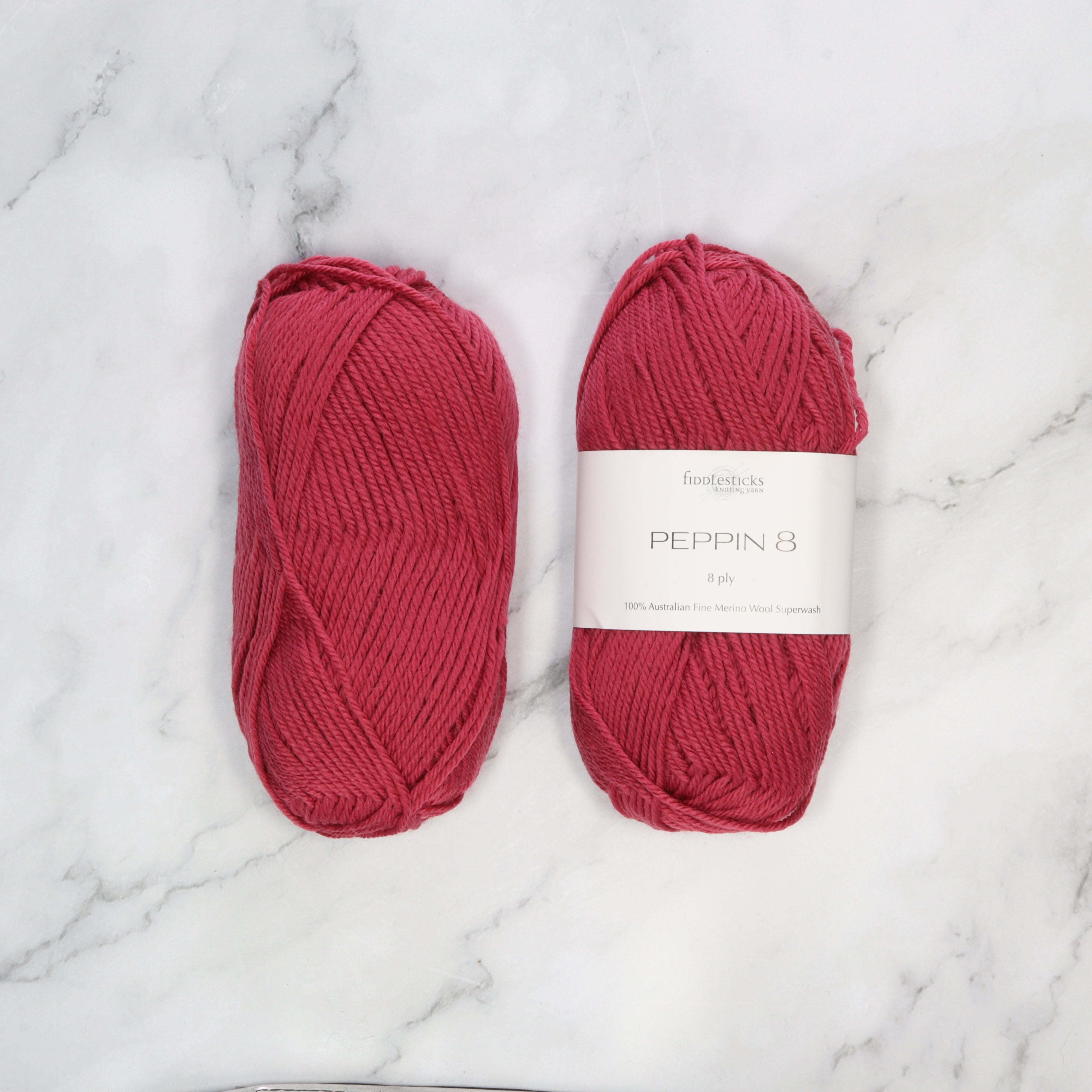 Fiddlesticks Peppin 8 in colourway Plum – 8ply weight wool yarn